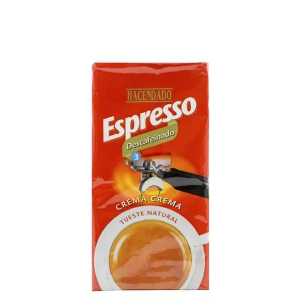 Café molido descafeinado Hacendado Espresso - 0.25 kg - Imagen del producto en Findit