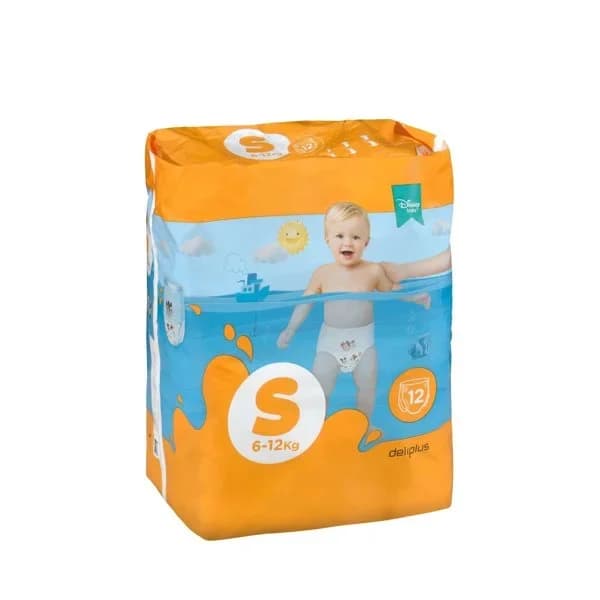 Pañal bañador desechable talla S Deliplus de 6-12 kg - 11.98 ud - Imagen del producto en Findit