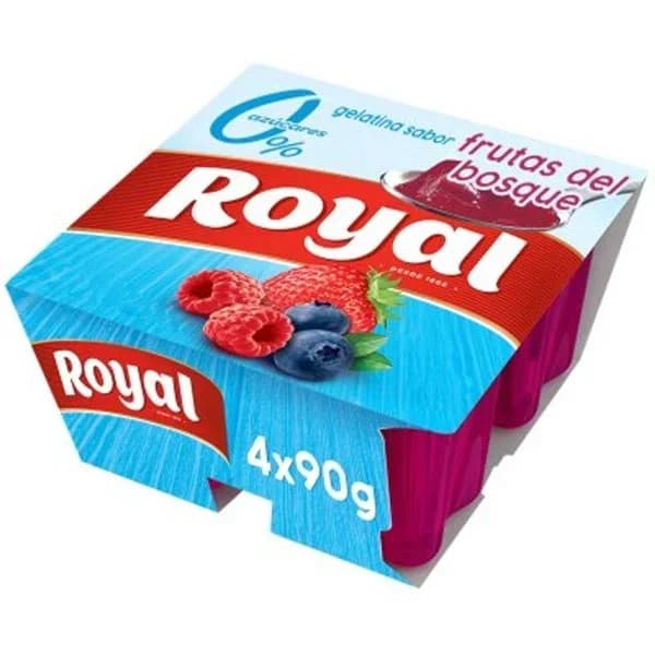 Gelatina 0% sabor frutas del bosque 4x90 g - 0.4 kg - Imagen del producto en Findit