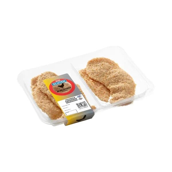 Filetes pechuga de pollo marinadas empanadas sin gluten - 0.48 kg - Imagen del producto en Findit