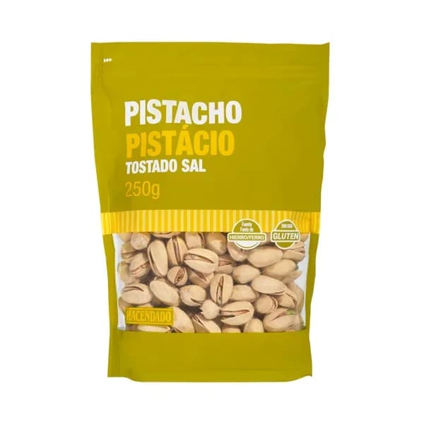 Pistacho tostado Hacendado con sal - 0.25 kg - Imagen del producto en Findit