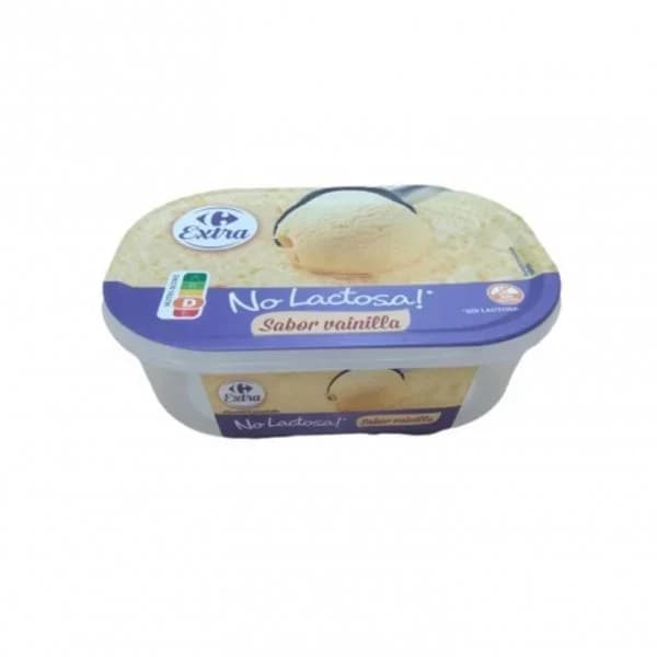 Helado de vainilla Carrefour Extra sin gluten sin lactosa 480 g. - 0.29 kg - Imagen del producto en Findit