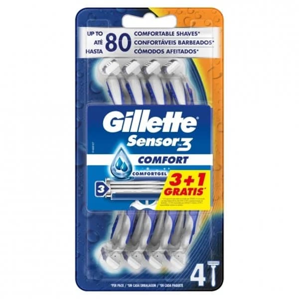 Maquinilla Desechable  Sensor 3 Confort - 2.39 ud - Imagen del producto en Findit