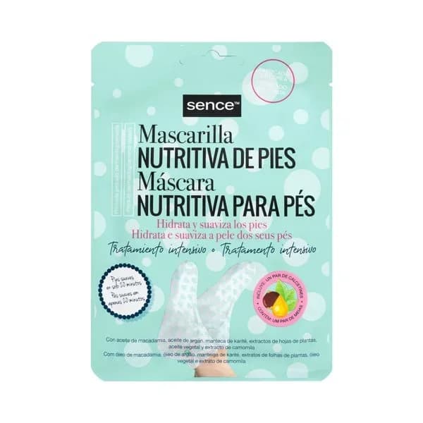 Mascarilla de pies Nutritiva Sence hidrata y suaviza - 1 ud - Imagen del producto en Findit