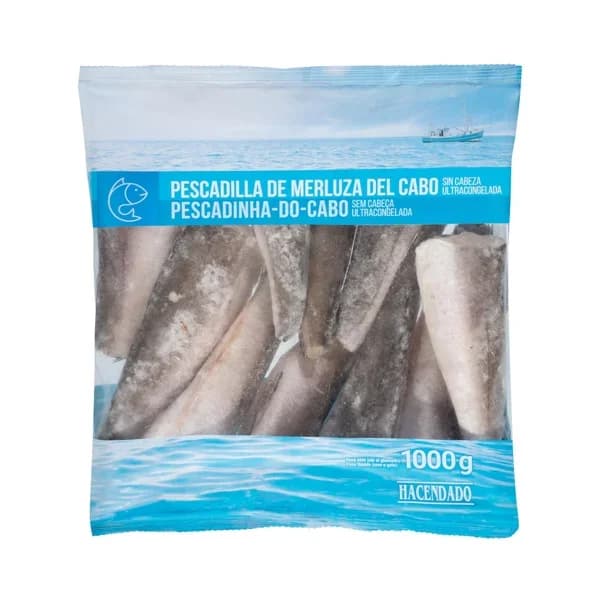 Pescadilla de merluza sin cabeza Hacendado ultracongelada - 1 kg - Imagen del producto en Findit