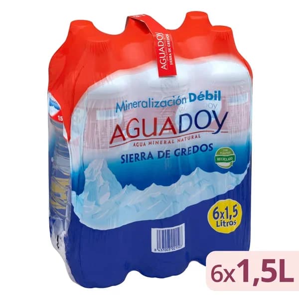 Agua mineral grande Aguadoy - 9 l - Imagen del producto en Findit