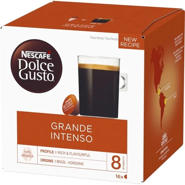 Café grande intenso en cápsulas Nescafé Dolce Gusto 16 ud. - 15.97 ud - Imagen del producto en Findit