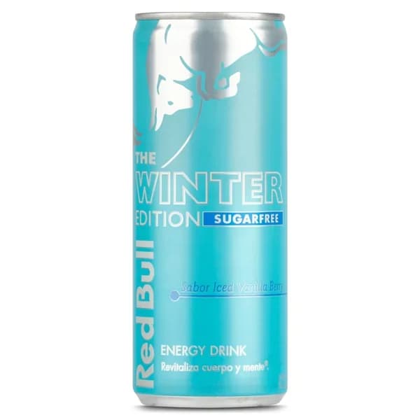 Bebida energética sabor vainilla helada y bayas sugar free Red bull lata 250 ml - 0.25 l - Imagen del producto en Findit