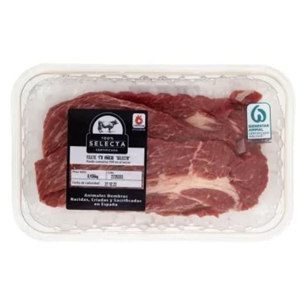 Filete 1ªB añojo selecta bandeja (450 g aprox) - 1 kg - Imagen del producto en Findit