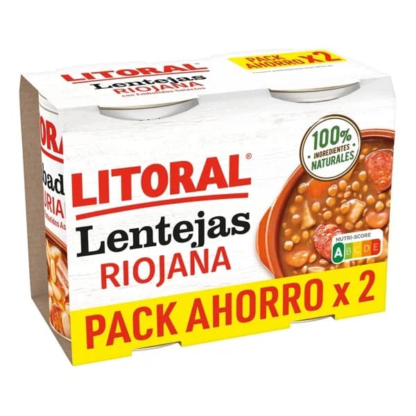 Lentejas a la Riojana 2 x 425G - 0.85 kg - Imagen del producto en Findit