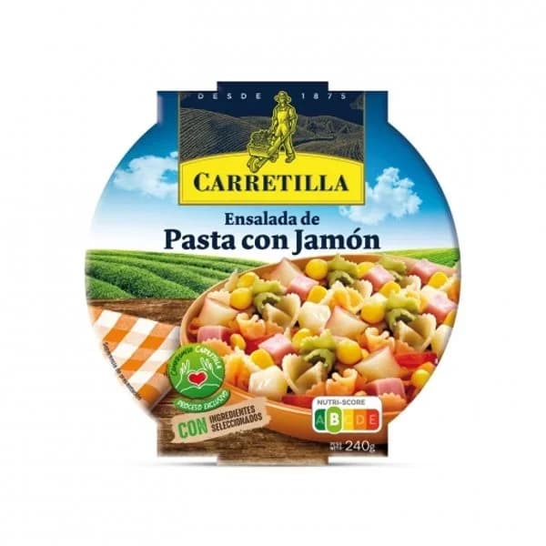 Ensalada de pasta con jamón 240 g - 0.24 kg - Imagen del producto en Findit