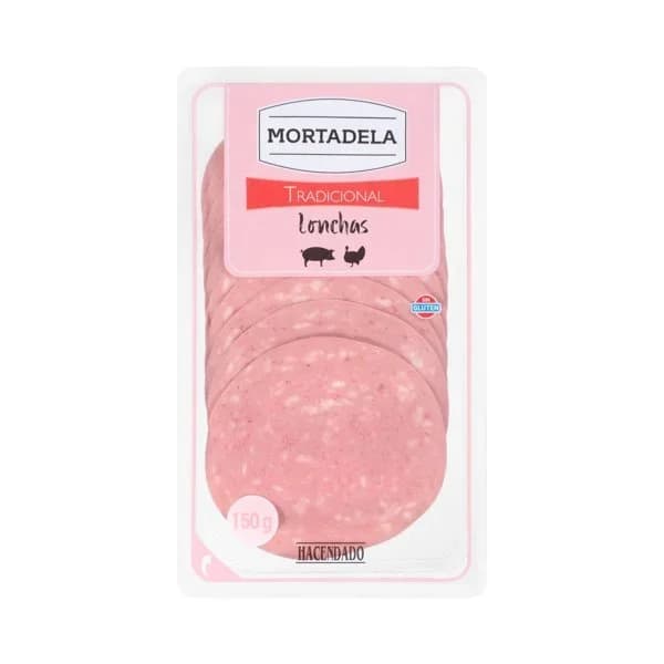 Mortadela tradicional Hacendado lonchas - 1 ud - Imagen del producto en Findit