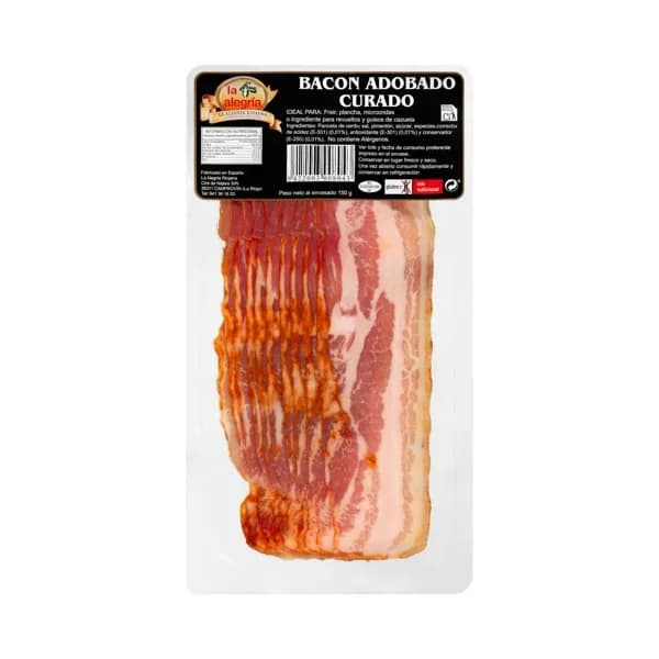 Bacón adobado curado La Alegría - 0.15 kg - Imagen del producto en Findit