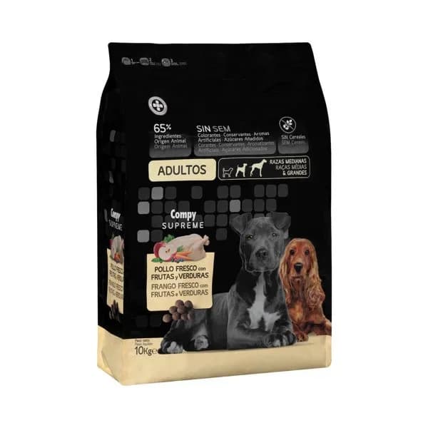 Comida perro adulto Supreme Compy pollo fresco con frutas y verduras - 1 ud - Imagen del producto en Findit