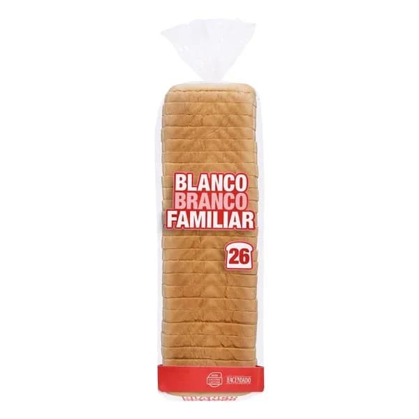 Pan de molde blanco familiar Hacendado - 1 ud - Imagen del producto en Findit