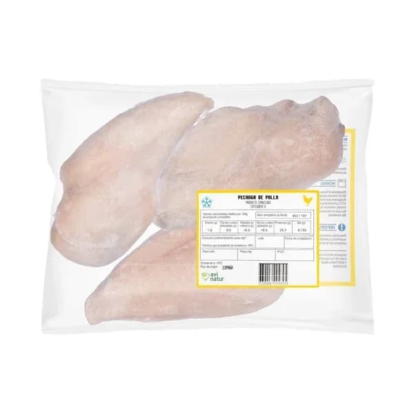 Pechugas de pollo enteras congeladas - 1.2 kg - Imagen del producto en Findit