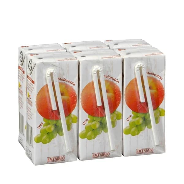 Zumo de melocotón y uva Hacendado - 1.2 l - Imagen del producto en Findit