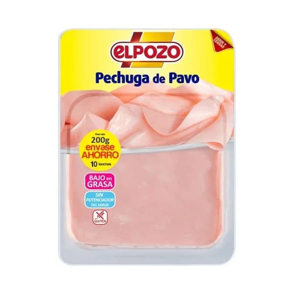 Pechuga de pavo ELPOZO, bandeja 225 g - 0.2 kg - Imagen del producto en Findit