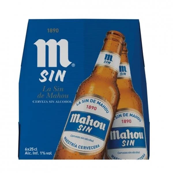 Cerveza Rubia Sin Alcohol Botellín 6 x 250ML - 1.5 ud - Imagen del producto en Findit