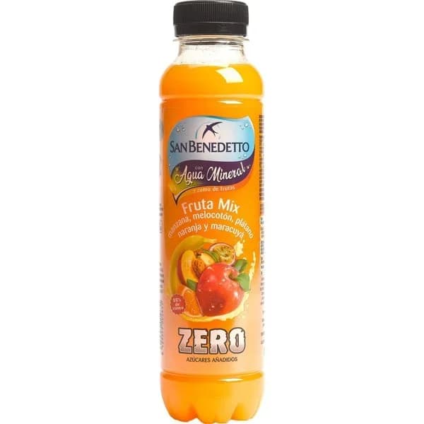 Agua mineral con zumo de frutas S. BENEDETTO, botellín 40 cl - 0.4 l - Imagen del producto en Findit