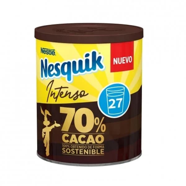 Cacao soluble intenso 70% cacao Nestlé Nesquik sin gluten 300 g. - 0.3 kg - Imagen del producto en Findit