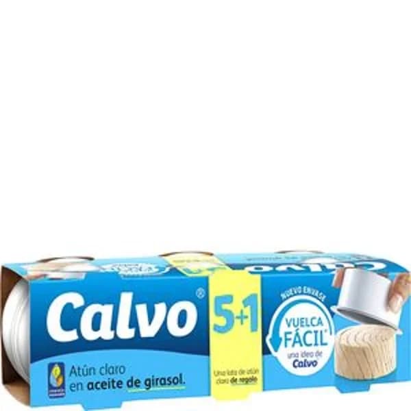 Atun claro aceite girasol pack 5+1 unidades - 0.31 kg - Imagen del producto en Findit