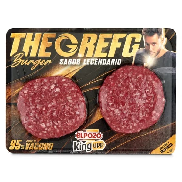 Burger de vacuno The Grefg Elpozo bandeja 240 g - 0.24 ud - Imagen del producto en Findit