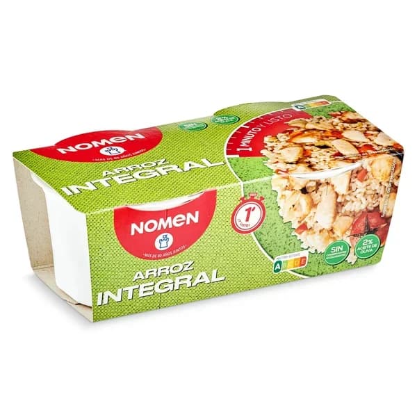 Arroz integral Nomen vaso 2 x 125 g - 0.25 kg - Imagen del producto en Findit