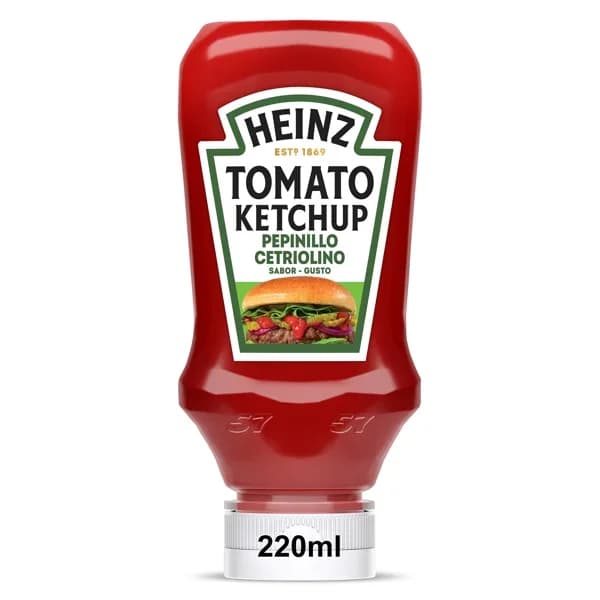 Ketchup sabor pepinillos Heinz bote 220 ml - 0.22 ud - Imagen del producto en Findit
