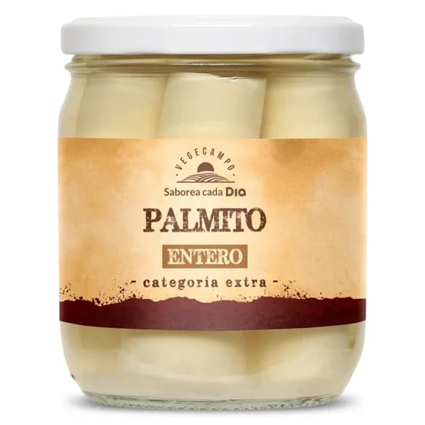 Palmitos enteros Vegecampo de Dia frasco 250 g - 0.25 kg - Imagen del producto en Findit