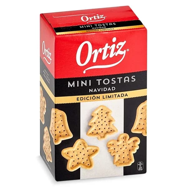 Mini tostadas Navidad Ortiz caja 80 g - 0.08 kg - Imagen del producto en Findit