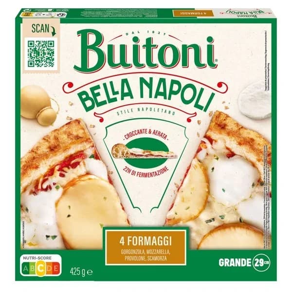 Pizza 4 formaggi bella napoli 425 g - 0.43 kg - Imagen del producto en Findit
