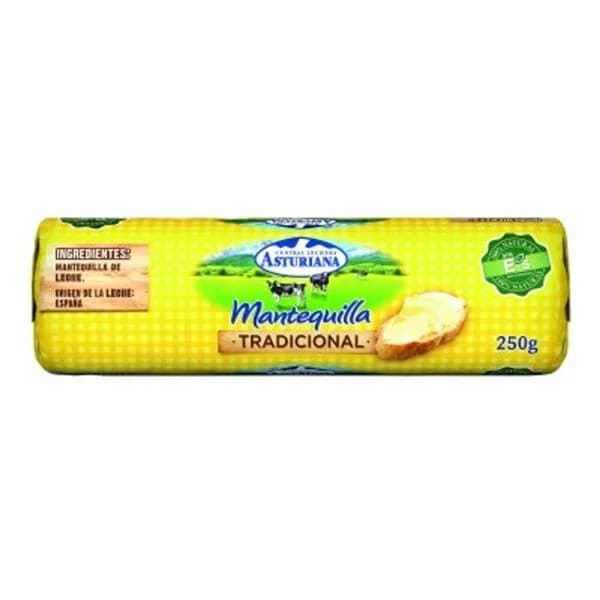 Mantequilla ASTURIANA, rulo 250 g - 0.25 kg - Imagen del producto en Findit