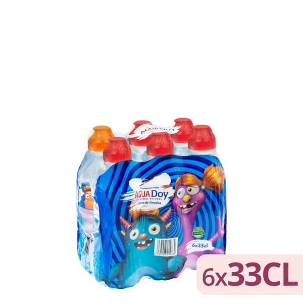 Agua mineral pequeña Aguadoy tapón infantil - 1.98 l - Imagen del producto en Findit