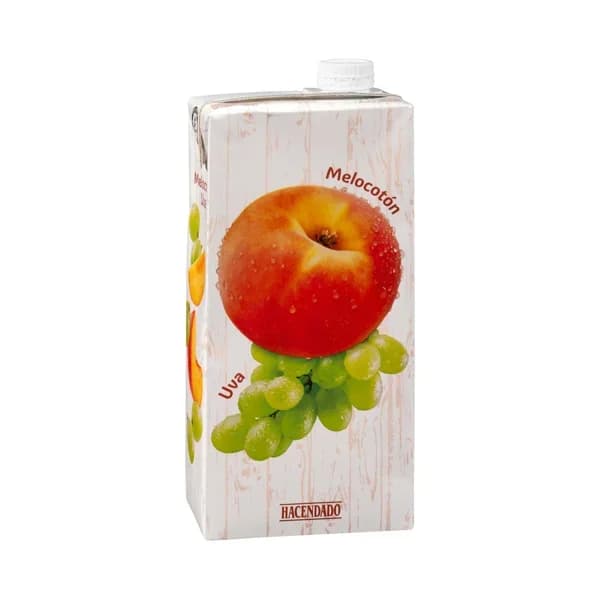 Zumo de melocotón y uva Hacendado - 1 l - Imagen del producto en Findit