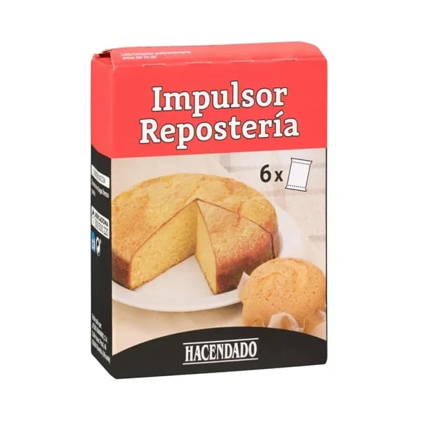 Impulsor gasificante repostería Hacendado para uso alimentario - 0.09 kg - Imagen del producto en Findit