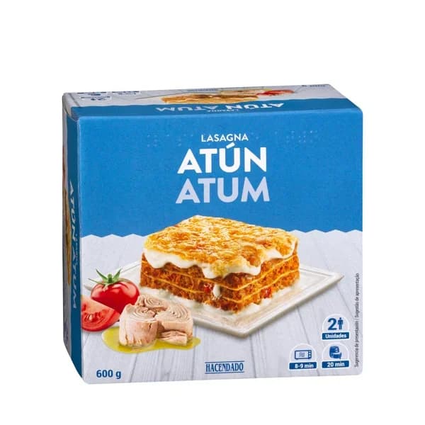 Lasaña de atún Hacendado ultracongelada - 0.6 kg - Imagen del producto en Findit