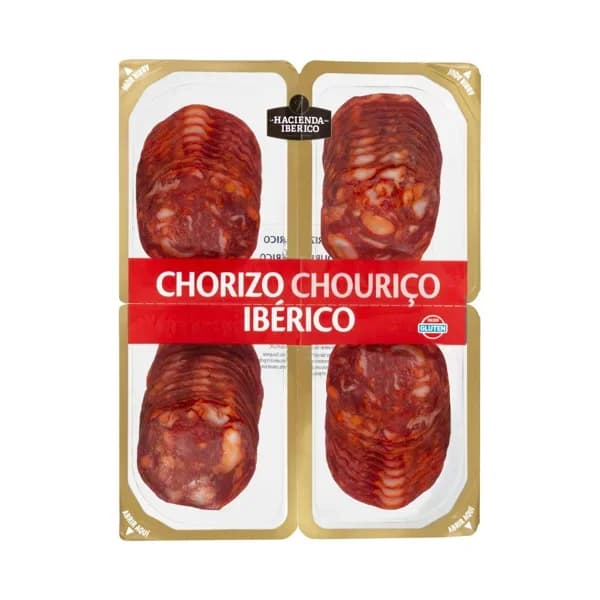 Chorizo ibérico extra La Hacienda del ibérico lonchas - 0.12 kg - Imagen del producto en Findit