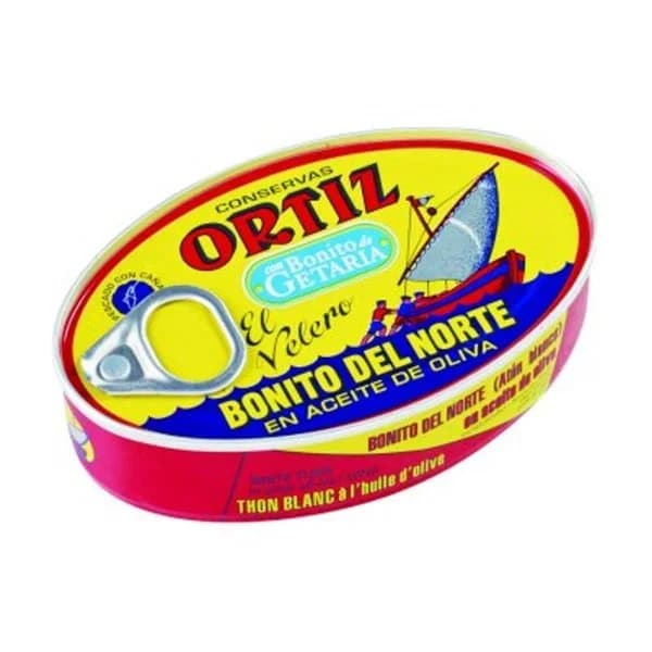 Bonito del Norte en aceite de oliva ORTIZ, lata 112 g - 0.08 kg - Imagen del producto en Findit