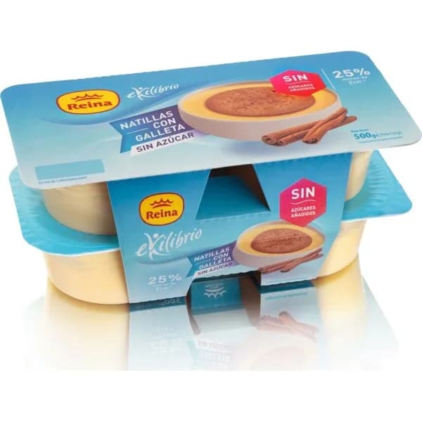 Natillas Con Galleta Sin Azucares Añadidos - 0.5 kg - Imagen del producto en Findit