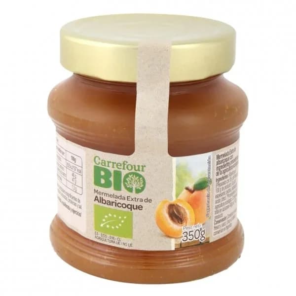 Mermelada de albaricoque ecológica Carrefour Bio 350 g. - 0.35 kg - Imagen del producto en Findit
