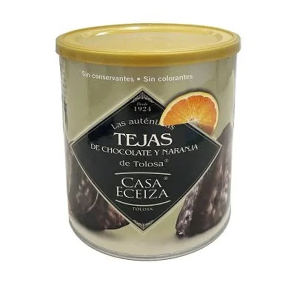 Tejas de chocolate y naranja CASA ECEIZA, lata 160 g - 0.16 kg - Imagen del producto en Findit