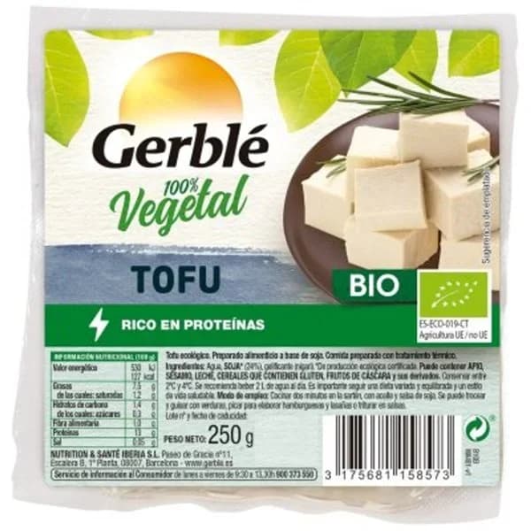 Tofu GERBLÉ BIO, bandeja 250 g - 0.25 kg - Imagen del producto en Findit