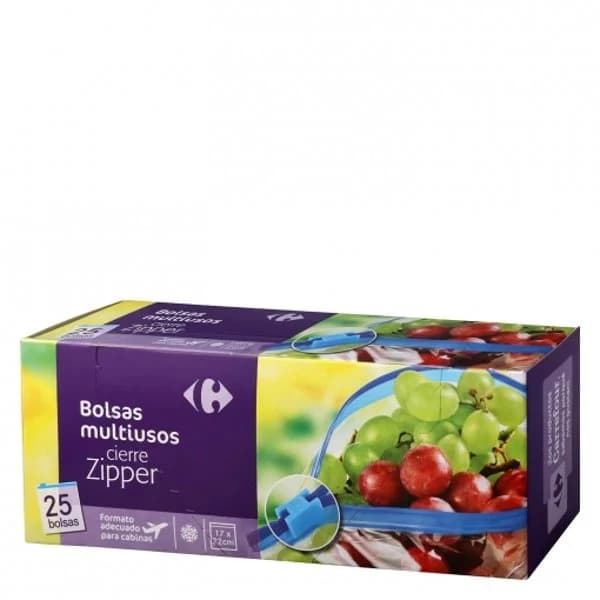 Bolsas multiusos cierre cremallera Carrefour Expert 25 ud. - 26.12 ud - Imagen del producto en Findit