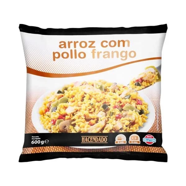 Arroz con pollo Hacendado ultracongelado - 1 ud - Imagen del producto en Findit
