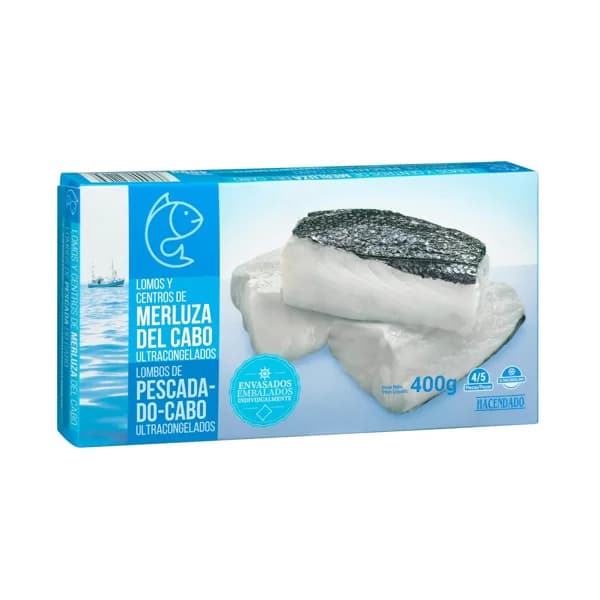 Lomos y centros de merluza del Cabo Hacendado ultracongelados - 0.4 kg - Imagen del producto en Findit