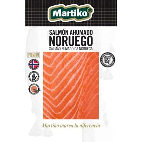 Salmón ahumado MARTIKO, sobre 80 g - 0.08 kg - Imagen del producto en Findit
