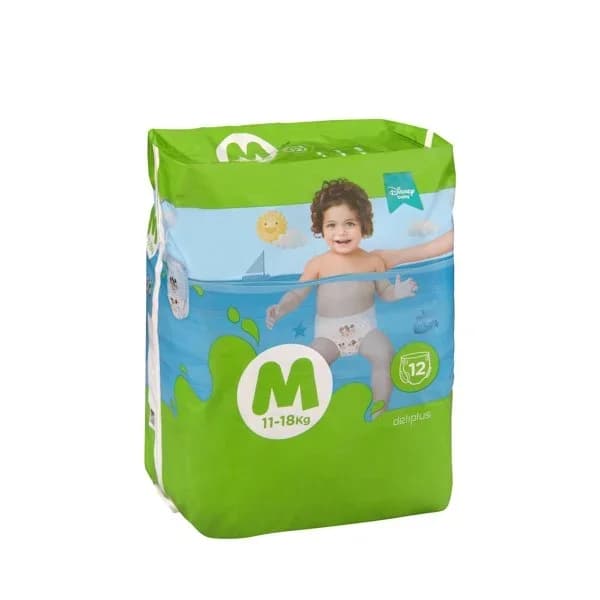 Pañal bañador desechable talla M Deliplus de 11-18 kg - 11.98 ud - Imagen del producto en Findit