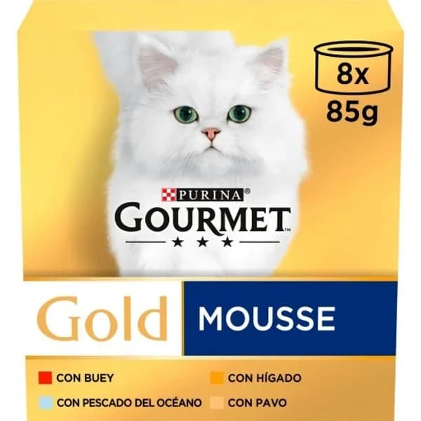 Comida para gatos surtido de mousse 8x85 g - 0.68 kg - Imagen del producto en Findit