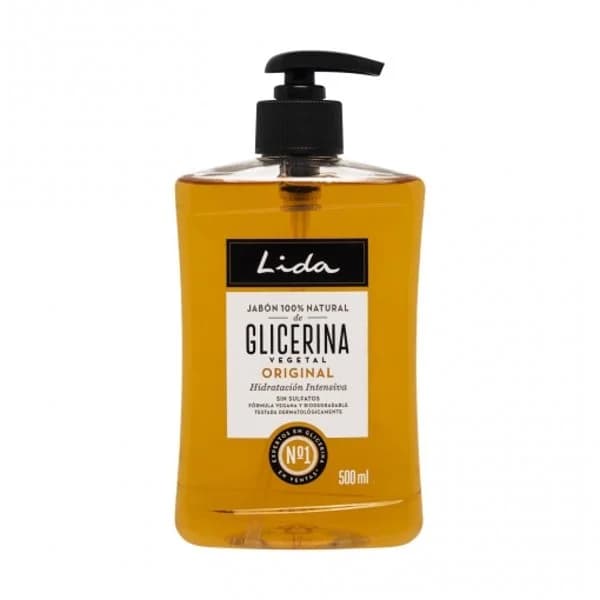 Jabón de manos con glicerina LIDA, dosificador 500 ml - 0.5 l - Imagen del producto en Findit